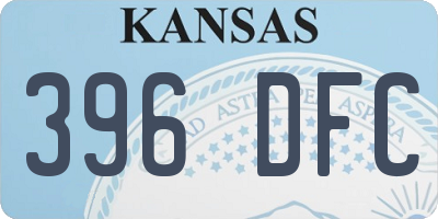 KS license plate 396DFC