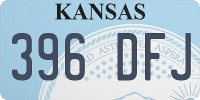 KS license plate 396DFJ
