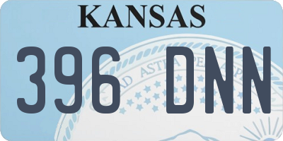 KS license plate 396DNN