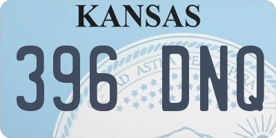 KS license plate 396DNQ