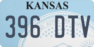 KS license plate 396DTV