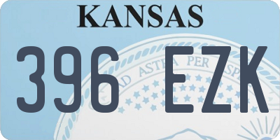 KS license plate 396EZK