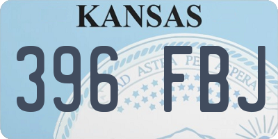 KS license plate 396FBJ