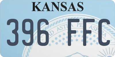 KS license plate 396FFC