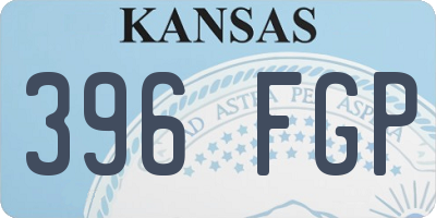 KS license plate 396FGP