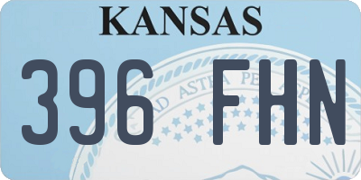 KS license plate 396FHN