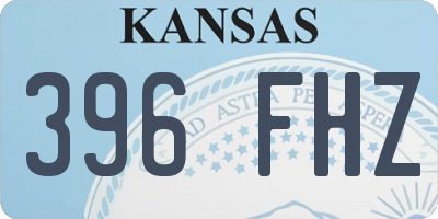 KS license plate 396FHZ