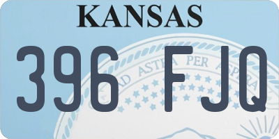 KS license plate 396FJQ