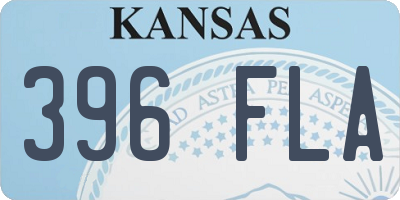 KS license plate 396FLA
