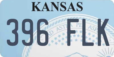 KS license plate 396FLK