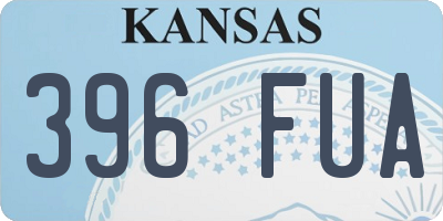 KS license plate 396FUA