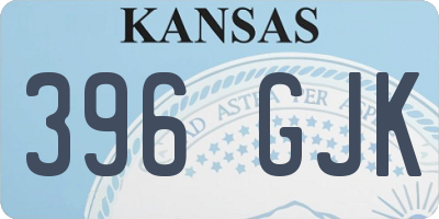 KS license plate 396GJK