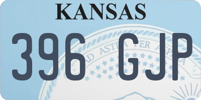 KS license plate 396GJP