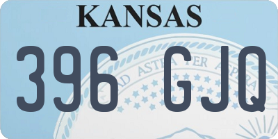 KS license plate 396GJQ