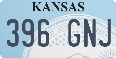 KS license plate 396GNJ