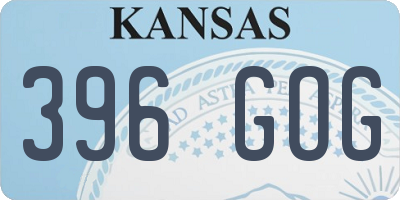 KS license plate 396GOG