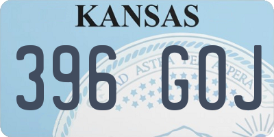 KS license plate 396GOJ