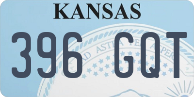 KS license plate 396GQT