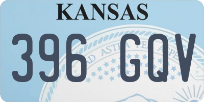 KS license plate 396GQV