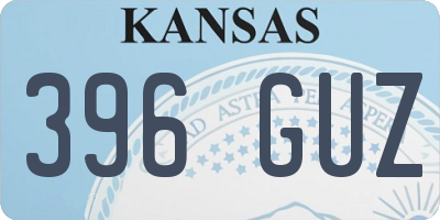KS license plate 396GUZ