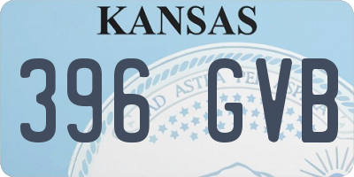 KS license plate 396GVB