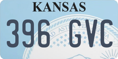 KS license plate 396GVC