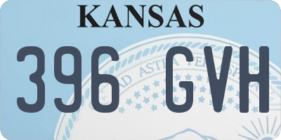 KS license plate 396GVH