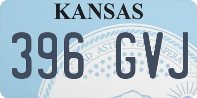 KS license plate 396GVJ