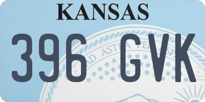 KS license plate 396GVK