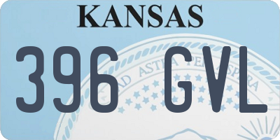 KS license plate 396GVL