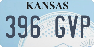 KS license plate 396GVP