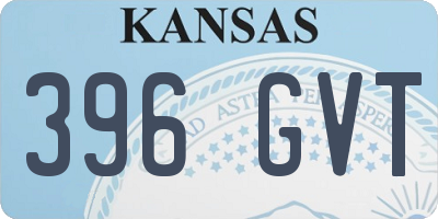 KS license plate 396GVT