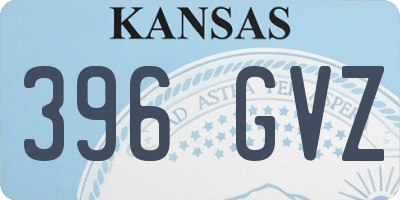 KS license plate 396GVZ