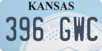 KS license plate 396GWC