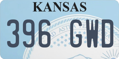 KS license plate 396GWD
