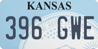 KS license plate 396GWE