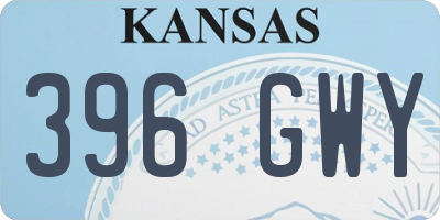 KS license plate 396GWY