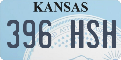 KS license plate 396HSH