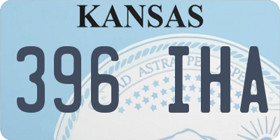 KS license plate 396IHA