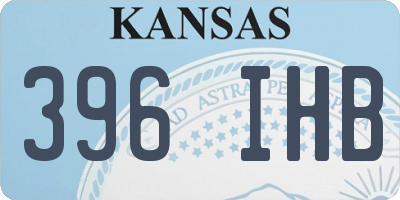 KS license plate 396IHB