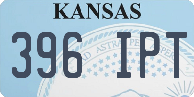 KS license plate 396IPT