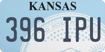 KS license plate 396IPU