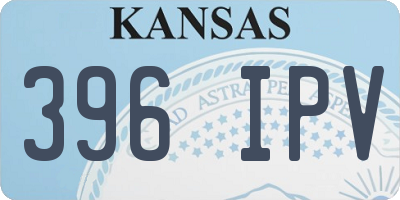 KS license plate 396IPV