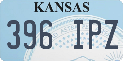 KS license plate 396IPZ