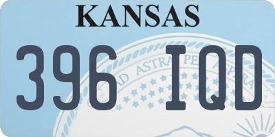 KS license plate 396IQD