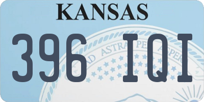 KS license plate 396IQI