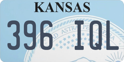 KS license plate 396IQL