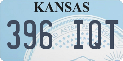 KS license plate 396IQT