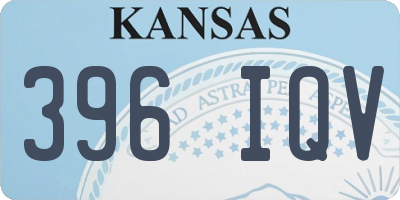 KS license plate 396IQV
