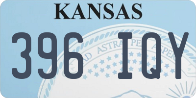 KS license plate 396IQY